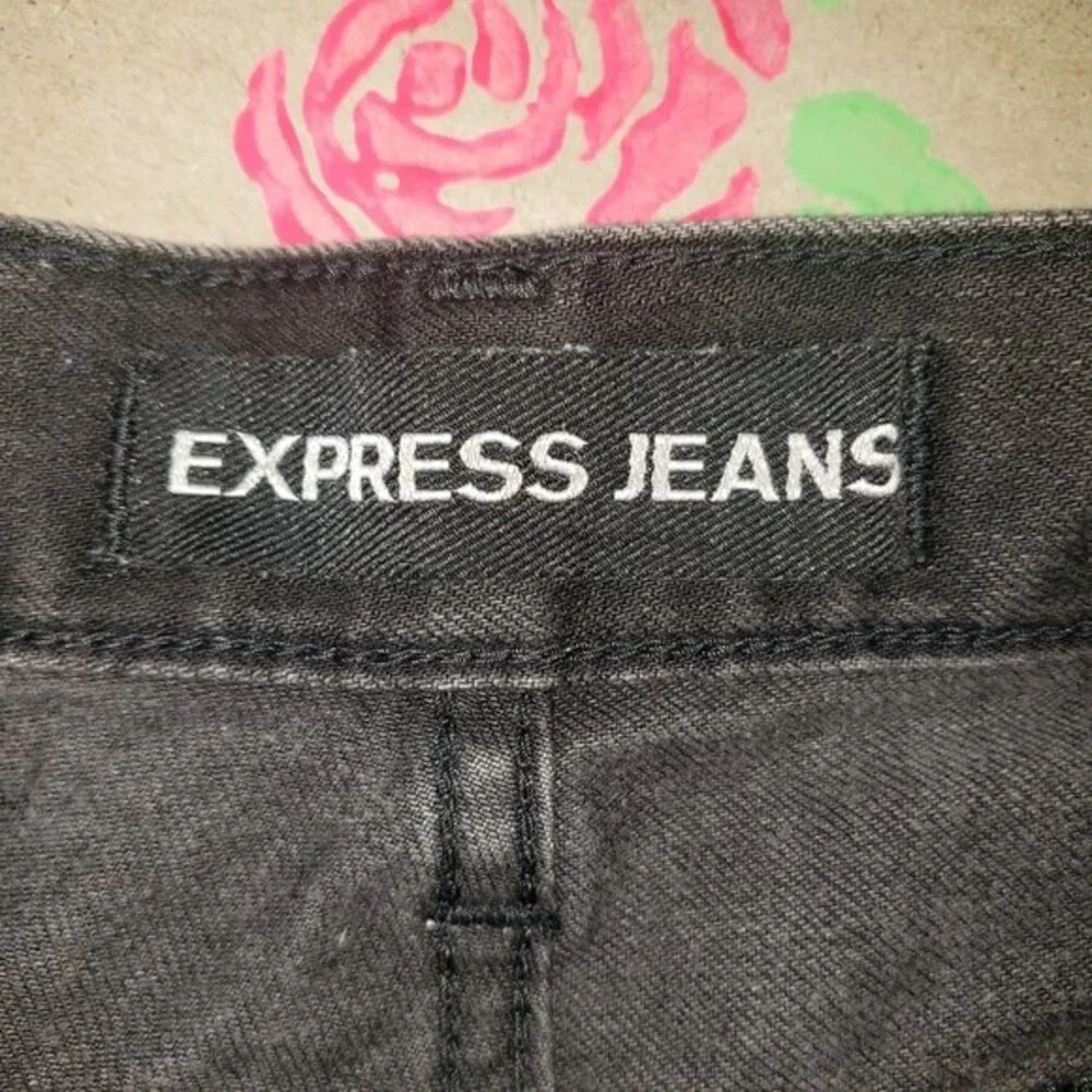 Express jeans destroyed